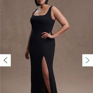 Anthropologie BHLDN Ashlynn Crepe square neck dress